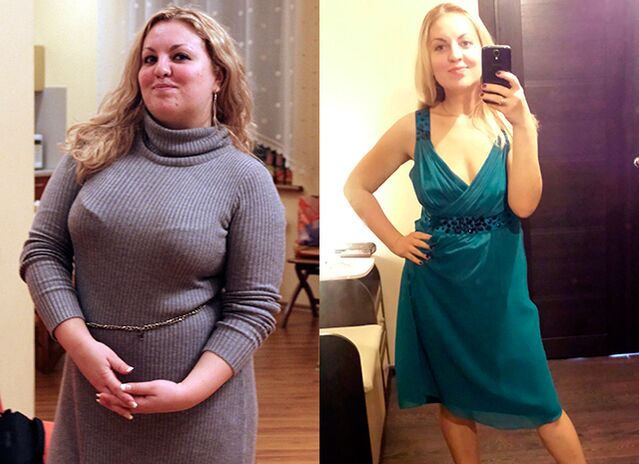 Fotografitë para dhe pas humbjes së peshës, përvoja e përdorimit të Choco Lite